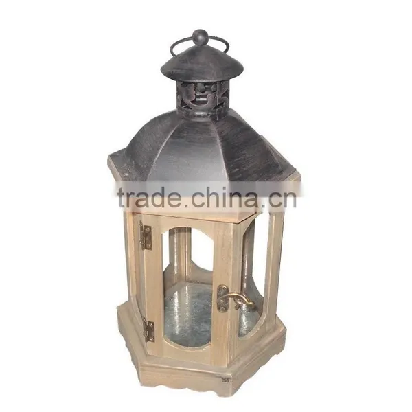 Small Camping Wooden Lantern Garden Decoration photo-2