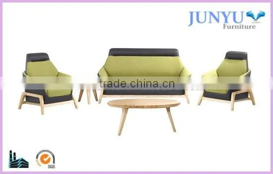 2015 High Class Wood Frame Office Sectional Sofa Set