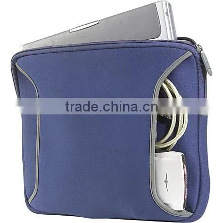 Stripe Pattern Neoprene Laptop Bag With Binding photo-6