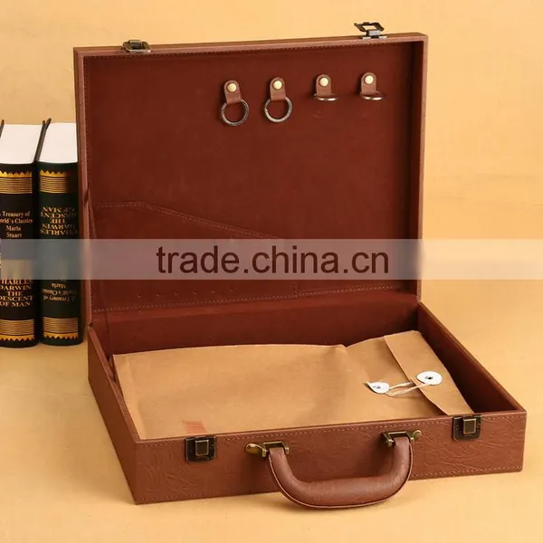 Chinese Factories Wholesale Custom Luxurious Leather Gift Boxes, Portable Storage Box photo-5