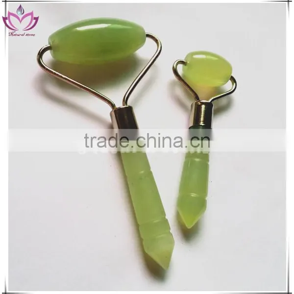 Skincare Options Natural Gree Xiuyan Jade Roller Mini Jade Facial Roller photo-2