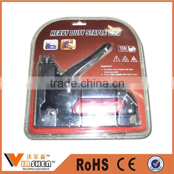 Hot selling hand tools manual sheet metal stapler clip staple gun