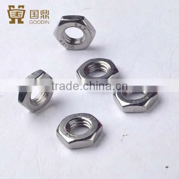 STAINLESS STEEL HEXAGON THIN NUTS