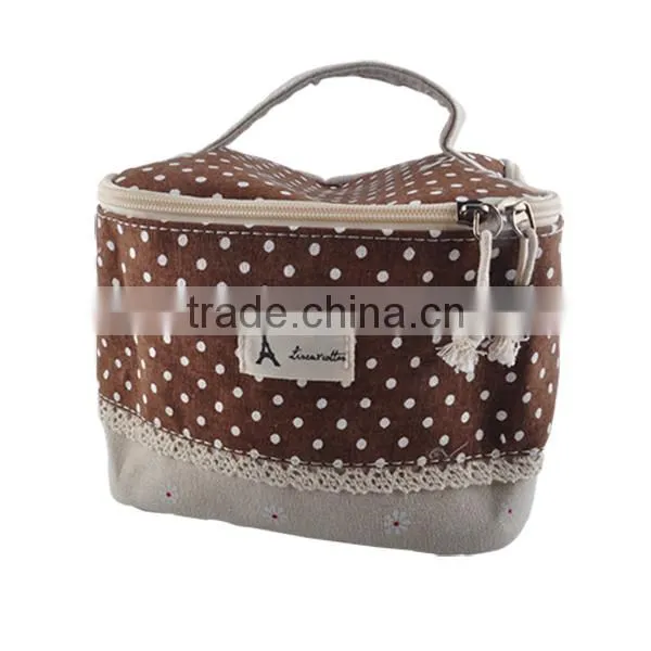 Greenwell 2 Waterproof Lunch Bag Tote Insulated Cooler Carry Bag for Travel and Picnic, Colorful Flower photo-6