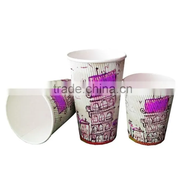 Doubled-walled Kraft Paper Material Insulated Disposable Coffee Cups photo-3