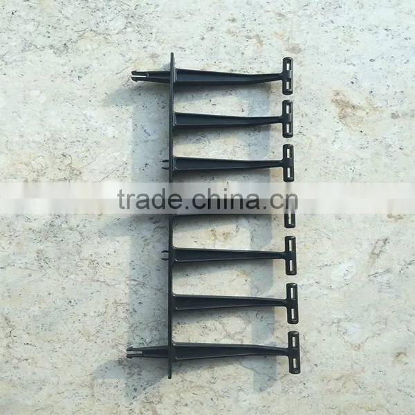 ABS Plastic Vertical Cable Management Ring With Clip Easy Installation