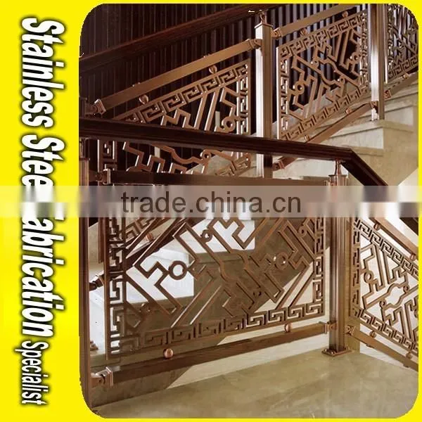 Floor Mounted Indoor Stairs Aluminum Handrail for Stairs photo-3
