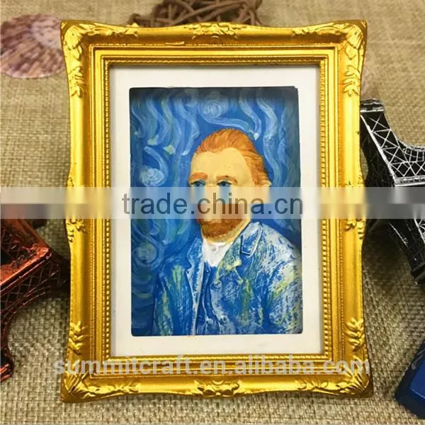 Creative Oil Painting Style Polyresin Tourist Souvenir Fridge Magnet photo-3