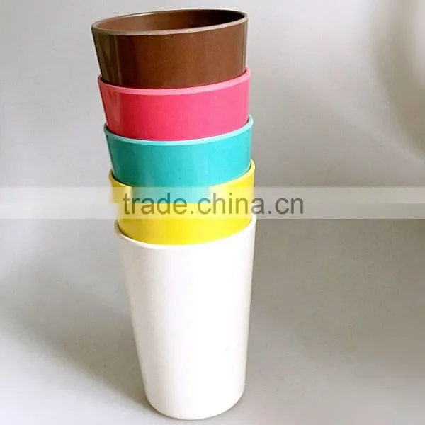 Colored Children Tumbler Cups Biodegradable Bamboo Fiber Drink Mug photo-5