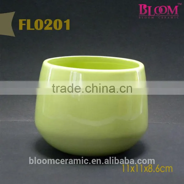 Light Blue Wholesale Ceramic Plant Pots photo-4