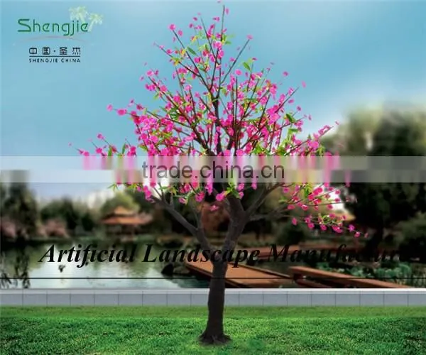 After-service Accepted Decorative Tree Silk/plastic Peach Blossom Cherry Blossom photo-2