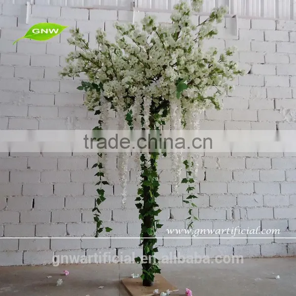 GNW 10ft Artificial Wedding Tree Pink Plastic Flower Cherry Blossom Tree for Wedding Decoration photo-2