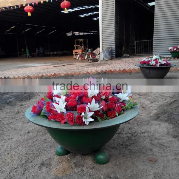Cast Iron or Ductile Iron Flowerpot,metal Casting Flower Pots photo-3