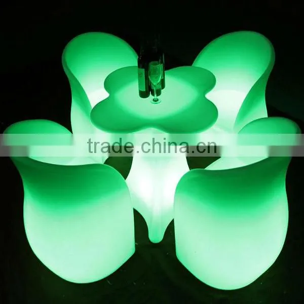 Best Seller Rechargeable 62*66*82cm LED Tables and Chairs for Outdoor Party / Luminous Theme Festival Item photo-4
