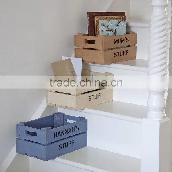 Custom White Wash Wooden Crate for Fruit and Vegetable Promotion photo-3