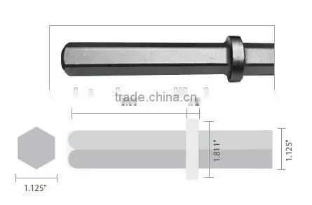 RONIX SDS Plus, SDS Max, Hex Flat and Pointed Chisel RH-5018 / RH-5025 photo-5