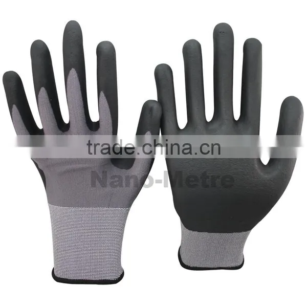 NMSAFETY High Technology15 Gauge Nylon and Spandex Foam Nitrile Coated Work Gloves photo-2