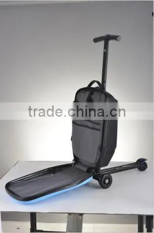 High Quality Airport Micro 3in1 Scooter Trolley Suitcase With CE photo-4