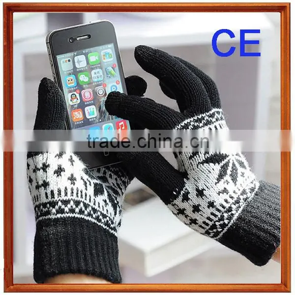 Ladies Fashion Ladies Fashion Touch Screen Gloves Smart Phone 3 Finger Touch Screen Gloves photo-2