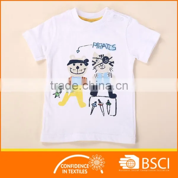 Navy Blue Baby Boys Printed Three Pcs Clothing Sets photo-5