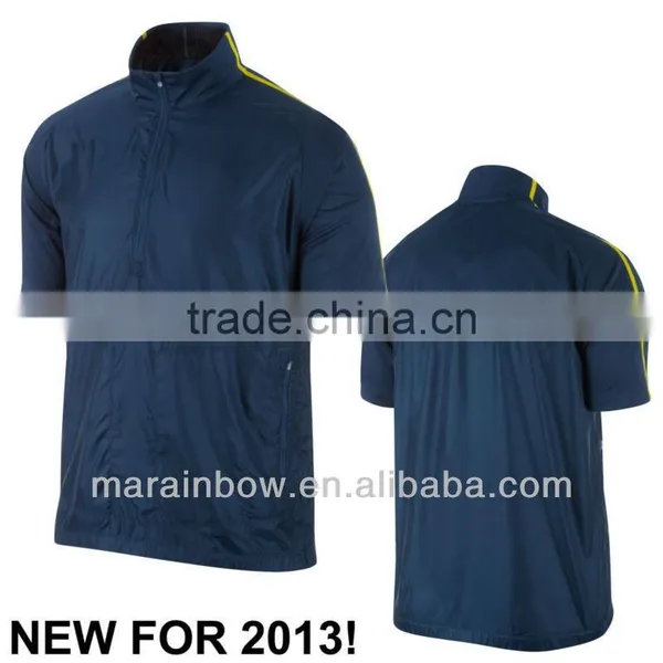 2013 Windproof Short Sleeve Golf Jacket 1/2 Zip Wind Top photo-4