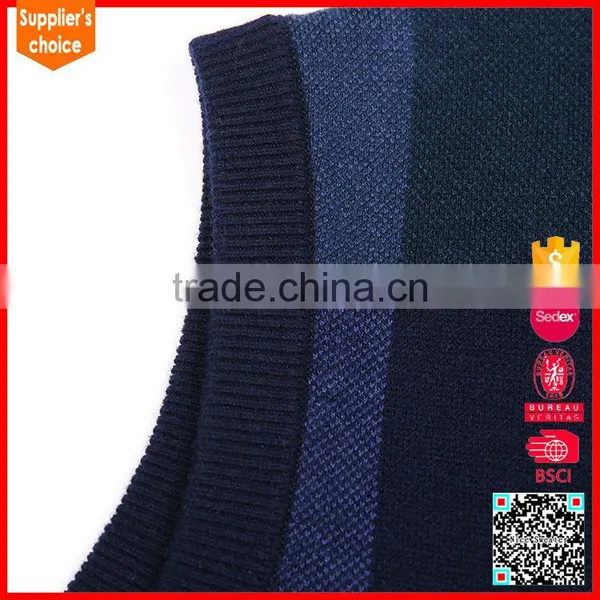 Hot Selling Mens Sleeveless Knitted Cool Sweater Vests Sleeveless Button Sweater Vest photo-4