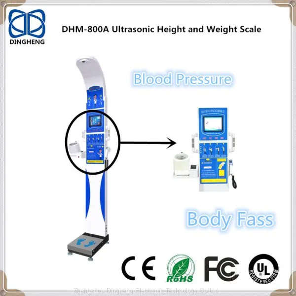 DHM-800A медицинская и персональная весы с измерением роста, анализом состава тела и измерением артериального давления