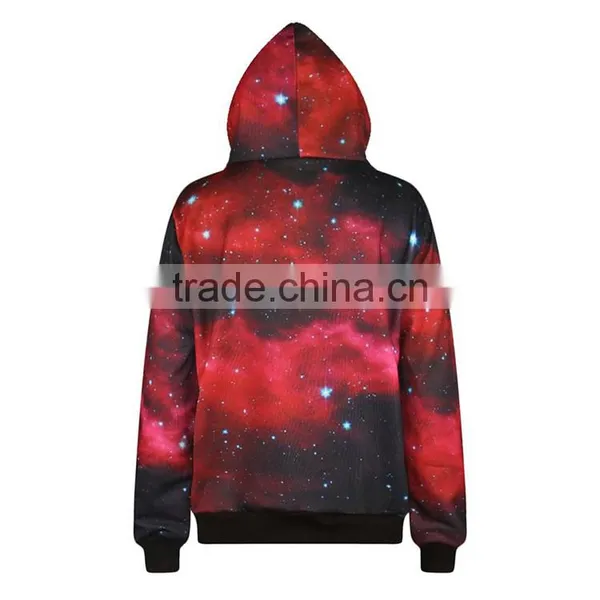 OEM Custom Wholesale Sublimation Printed 3D High Quality No Zipper Hoodie Jacket photo-2
