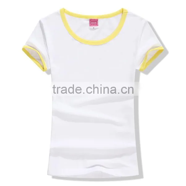 Factory New Style 95%cotton 5% Spandex Women's t Shirt/custom Blank White Short Sleeve Women T-shirts photo-4