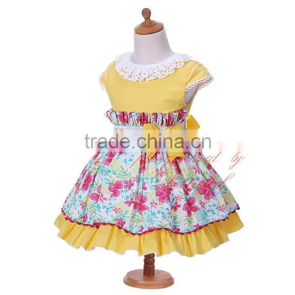 Easter Yellow Flower Girl Dresses Baby Clothes photo-3