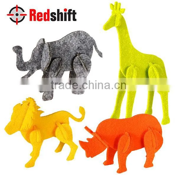 Do it Yourself Toy Art & Craft Kit Safari 3D Felt Puzzle Low Price DIY photo-2