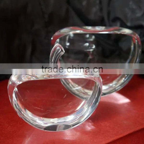 3D Laser Carving Crystal Apple for Wedding Gifts and Home Decorations photo-3