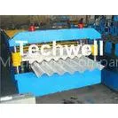 Corrugated Long Span Roof Roll Forming Machine With Chain Drive and PANASONIC Transducer