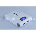 8400mAh 5Volt Double USB GPS Power Bank LED Display Screen White