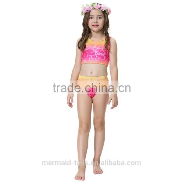 Girls Summer Surfing Beach Holiday Bathing Fashion Mermaid Bikini Sets photo-4