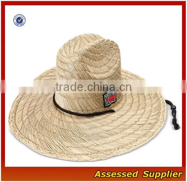 Custom Australia Men's Brands Straw Surf Hat Lifeguard Safari Straw Hat Sombrero Straw Hat Wholesale photo-3