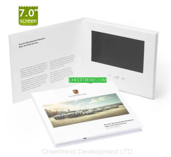 Hot Sale 7'' Video Brochure/ Video Book/ Video Card in Print Company Brochure photo-4