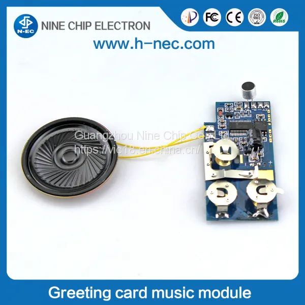 Greeting Sound Module Light Sensor Music Chip for Birthday Card