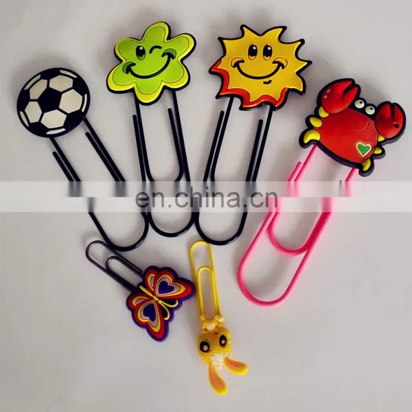 Plastic PVC Jumbo Clip and Mini Cartoon Paper Clip With Blister Card Packing photo-5