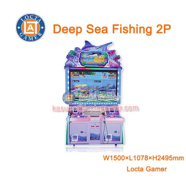 Zhongshan Amusement Equipment Redemption Deep Sea Fishing 2P Shooting Fish Hunting Game Machine