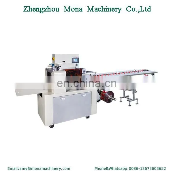 Packaging Bread/ Biscuit/ Ice Cream Pillow Type Packing Machine With Plastic Bag photo-3