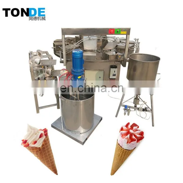 Cone Baking and Rolling Machine For Making Ice Cream Cone photo-3