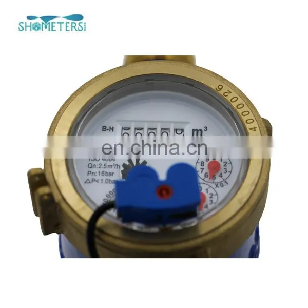 Dn20 Dry Dial Type Cold Brass Water Meter With Pulse Output photo-6