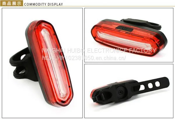 New USB Charging Bicycle Lamp Taillight, Flash Lamp,Backpack Lamp，sport photo-2