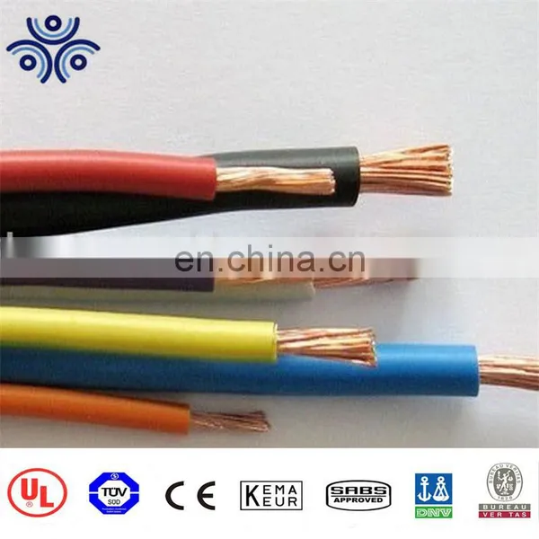Flexible Stranded Bare Copper Conductor Rubber Jacket Welding Cable photo-2