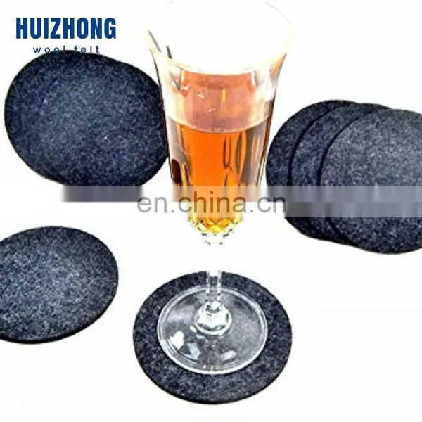 Various Colors Customized Leaf Shape Cheap Felt Cup Coaster photo-4