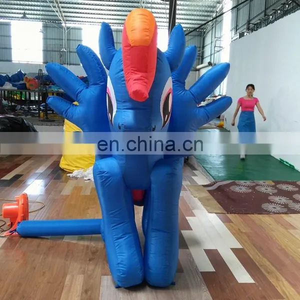 Wholesale Inflatable Cartoon Promotional Animal Ground Inflatable Unicorn for Indoor Outdoor Advertising photo-4