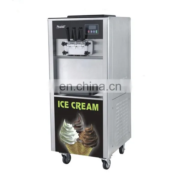 Spelor Oem Factory Floor Standing Three Flavor Soft Ice Cream Machine