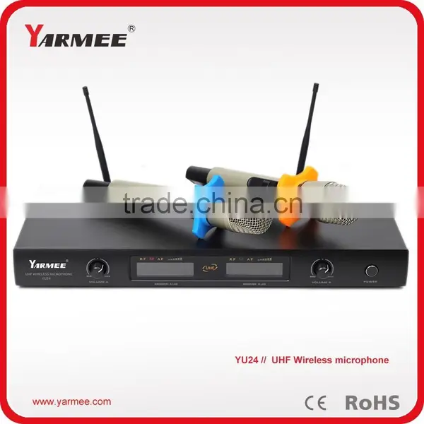 UHF wireless fixed frequency handheld microphones YU24