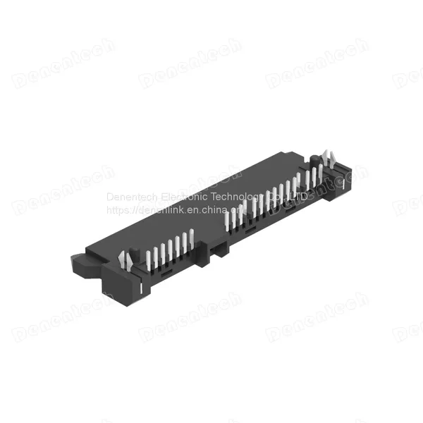 Denentech SATA 7+15P H4.20mm Female Right Angle DIP 1.80 Connector photo-3